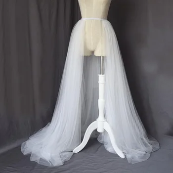 TOPQUEEN trouwjurk Onderrok Verwijderbare Elastische Band 3-Tier Halve Lengte Wedding Dress Bridal Petticoat Tailing Petticoat 106