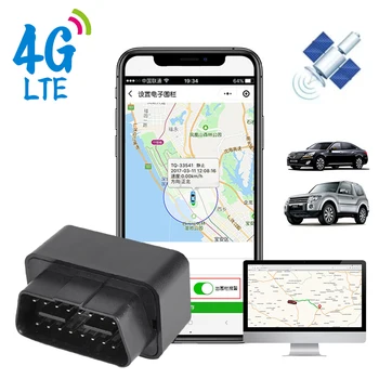 Auto 2G 4G OBD-GPS Tracker Anti-Diefstal Alarm-Tracking-Apparaat 12V-24V Gratis APP Voor IOS, Andriod SMS Oproep Geofence Locator