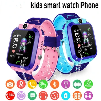 Children ' s Smart Watch SOS Telefoon Smartwatch Horloge Voor Kids Met Sim-Kaart Foto Waterdicht IP67 Kinderen Cadeau Voor IOS Android