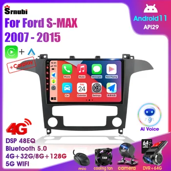 2 Din Android 11 autoradio Multimedia Video Speler Voor Ford S-Max S-MAX 2007 - 2015 Stereo Navigatie GPS Carplay Autoradio WIFI