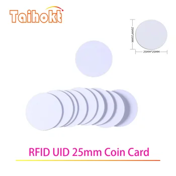 1/5/10ST UID Smart Chip RFID-Sticker Herschrijfbare Kloon Copier-Tag 13.56 Mhz NFC DuplicatorToken-1K-S50 25MM Veranderlijk Toets