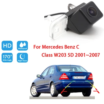 De auto van de achteruitkijkcamera Voor een Mercedes Benz C Klasse W203 5D 2001 tot 2007 Full HD CCD Night Vision Achteruit inparkeren Camera Waterdicht