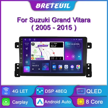 Auto Radio Multimidia Speler Voor de Suzuki Grand Vitara 3 2005-2013 2014 2015 Android-Auto Carplay Touch Screen Video GPS Navigaion