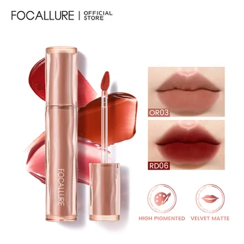 FOCALLURE Matte lipgloss zachte Vloeibare Lipstick Moisturizing Lip Glaze Langdurige Lippen Make-up Vrouwen Cosmetica