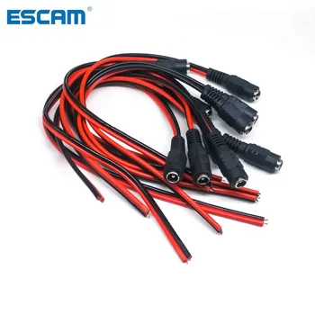 5.5 x 2.1 mm DC power female kabel 12V DC Plug Female Adapter kabel-Stekker Aansluiting voor KABELTELEVISIE-Camera-DC plug Female 5.5*2.1