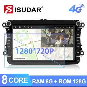Isudar T72 2 Din Auto Multimedia player voor Android-10 Voor VW/Volkswagen/POLO/PASSAT B6/B7/Golf/Tiguan/Skoda GPS-Auto Radio-Auto