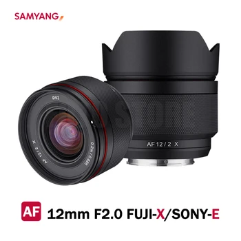 De Samyang 12mm F2 Lens AF-Groothoek Lens voor Sony E-Mount Fuji X Camera A7 A9 A7 IV A7III A6600 A7R3 XT3 XT04 X-T10 X-pro