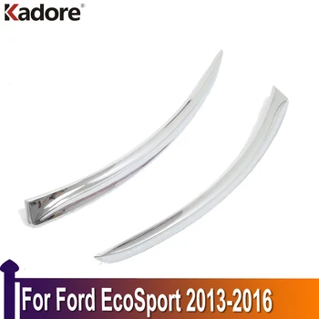 Voor Ford EcoSport 2013 2014 2015 2016 ABS Chroom Auto achterbumper Onderste Hoek van de Strook Auto Staart Bumper Ooglid Trim Accessoires