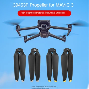 2 Paar Quick Release 9453F Propeller voor DJI Mavic 3 Drone Opvouwbare Lage Ruis Rekwisieten Vervanging Goud Zilver Rand Drone Accessoire