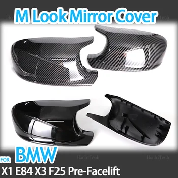 Hoge Kwaliteit Spiegel Dekking van M Style Auto naast Achteruitkijkspiegel afdekkap Trim Voor BMW X3 F25 X1 E84 Pre-LCI 2010 2011 2012 2013