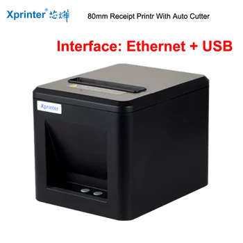 Receipt Printer 80mm Hand printer T80A USB/USB+Lan-poort van de printer Met Automatische Snijmechanisme POS-Printer Keuken Printer