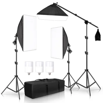 Softbox Verlichting Kit Fotografie Studio Boom Arm voor Video & YouTube Continue Verlichting voor de Professionele Verlichting Set Photo Studio