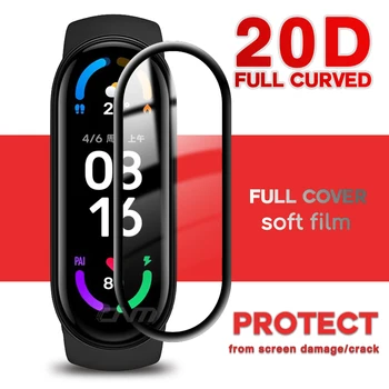 Zachte Glazen Screen Protector Voor xiaomi mi-band 5 6 7 Beschermende Film Cover voor miband 7 6 nfc Wereldwijde smart Watch Riem Armband