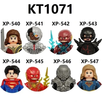 KT1071 Cyborg De Flash Black Flash-Supergirl-Generaal Zod Helden Stenen Poppen Mini Actie speelgoedfiguren bouwstenen