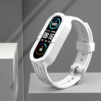 Mode Transparante TPU Band voor Xiaomi Mi Band 7 6 5 4 3 nfc Waterdicht Zacht Siliconen Smart Armband Horlogeband voor Mi-Band 6 7