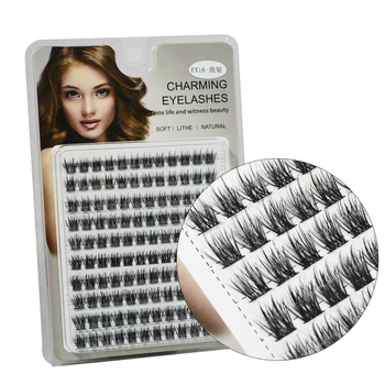 QSTY Lash Clusters 120 Pc ' s Cluster Wimpers DOE-Cluster Wimper Extensions Mega Volume Herbruikbare Individuele Wimpers Cluster Volume