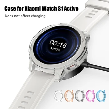 Geval voor Xiaomi Kijken S1 Actieve Smartwatch Vervangende Accessoires Plating Bumper Frame voor Xiaomi Mi Kijken S1 Actieve Dekking