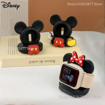 Disney Mickey Minnie Mouse Universele Silicone Laadstation Voor Apple-Horloge-Serie 7/6/5/4/3/2 Cartoon Base Bracket Accessoires