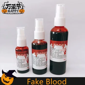 Halloween Party Realistische Nep Bloed Spray Kunstmatige Pseudo Nep Bloed Zombie Vampier Cosplay Make-Up Rekwisieten Plasma Bloed Zak