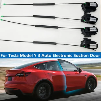 Voor De Tesla Model Y 3 2018-2023 Auto Elektronische Zuig Zacht Sluiten Van De Deur Automatisch Deurgrepen V7.0 Waterdichte Anti-Knijp Het Handvat