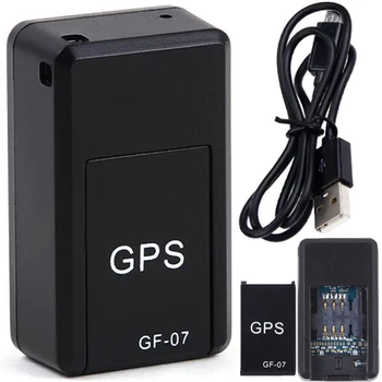 Mini GF-07 GPS Auto Tracker, Real Time Tracking Anti-Diefstal de Anti-verloren Sleutel Huisdier Locator Sterke Magnetische Mount SIM-Bericht van de Plaatser