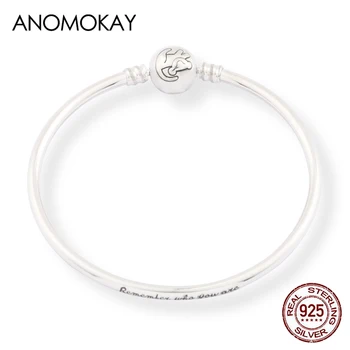 Anomokay Nieuwe 100% 925 Sterling Zilver Schattige leeuwtje Bangles Armbanden voor Kinderen Mode verjaardagscadeau S925 Zilveren Sieraden