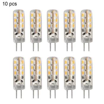 10pcs Mini LED G4 Lamp 2W 3W Maïs Gloeilamp AC DC12V AC220V Silica gel Lamp 360 ° stralingshoek Kroonluchter Licht Vervangt Halogeen Lamp