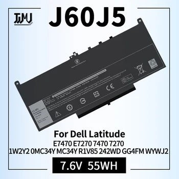 E7470 E7270 J60J5 Batterij voor Dell Latitude 7470 7270 Laptop Batterij 1W2Y2 0MC34Y MC34Y R1V85 242WD GG4FM WYWJ2 451-BBSX BBSY