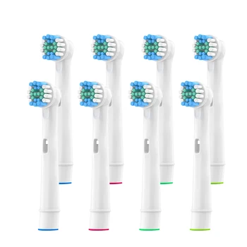 8x Vervangende opzetborstels Voor Oral-B Elektrische Tandenborstel Passen Advance Power/Pro Health/Triumph/3D Excel/Vitality Precision Clean
