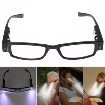 2022-Full-Frame leesbril +1.0 +1.5 +2.0 Tot +4.0 LED met een Lichte leesbril voor Vrouwen en mannen Fashion Bril