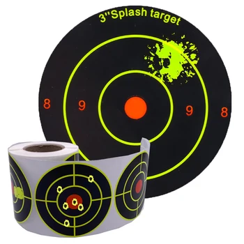 14 Type Doel Stickers 7.50 cm Zelfklevende Splatter 100/200pcs Impact Splash Reactieve Schieten Roll