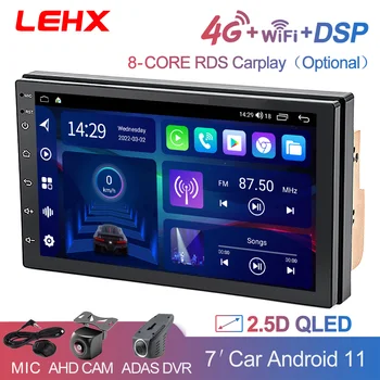 LEHX 4G 2 Din Android 12 auto Carplay autoradio Multimedia GPS-Speler Voor Volkswagen, Nissan en Hyundai en Kia toyota LADA Ford NISSAN