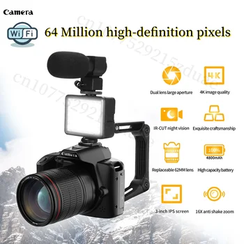 4K-Professionele Camcorder met WIFI, Digitale HD Video-Camera ' s voor Youtube Streaming Vlog Recorder 16X Time-Lapse Webcam Stabilisator Cam
