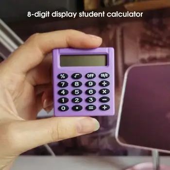 Hoge Nauwkeurigheid Cijferig Display Mini Calculator Draagbare Batterij-Aangedreven Office Supplies Student Rekenmachine Met 8-Office Supplies