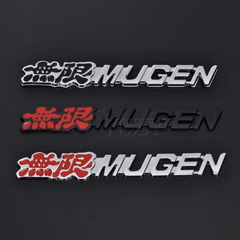 Mode Metalen Auto Stickers Embleem Kofferbak Badge Sticker Voor Honda Mugen Logo Accord Civic Crv City Jazz Hrv Auto Styling Accessoires