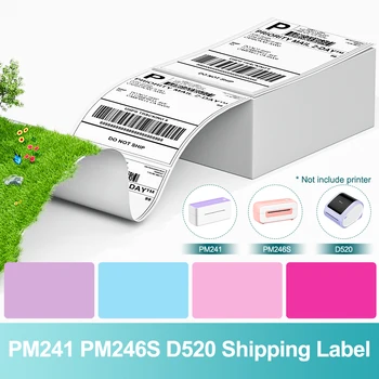 Phomemo 4x6 Thermal Label Printer Papier 100x150mm Fan-Fold Labels Verzending Benodigdheden voor 241 246S Printer voor Pakket Verzending