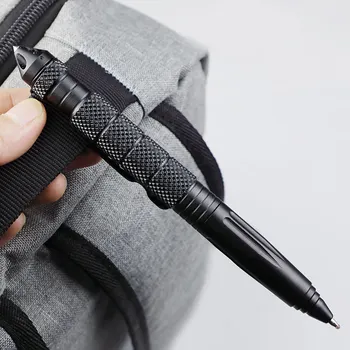 Outdoor Multifunctionele Self-defense Tool Wolfraam Staal Hoofd Tactische Verdediging Pen Gebroken Raam Kegel Overleven Handtekening Pen