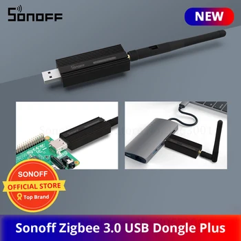 SONOFF ZB Dongle-P Zigbee 3.0 USB-Dongle en een Draadloze Zigbee Gateway Analyzer Zigbee2MQTT USB-Interface-Opname met Antenne
