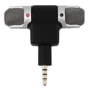 Mini-Aansluiting van 3,5 mm Microfoon Stereo Microfoon Voor het Opnemen van de Mobiele Telefoon Studio Interview Microfoon Voor smartphone-High Performance