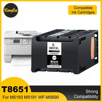 1Pc/2pcs/3pcs/8st Compatible inkt Cartridge T8651 T8651XL Pigment inkt voor de EPSON WorkForce Pro WF-M5191 WF-M5190 WF-M5690
