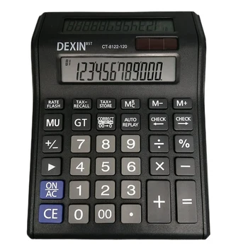 Office Finance Calculator Elektronische Plastic Zonne Computer Business Finance Kantoor Rekenmachine Met 12-Bit Desktop Accounting Calcula