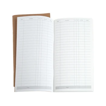 Kraft Papier Notebook Boek Account Dot Dagboek Dagboek Memo Lege Pagina Briefpapier