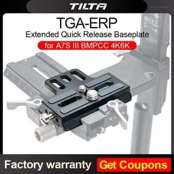 TILTA TGA-ERP Uitgebreide Quick Release Plaat voor A7S III BMPCC 4K/6K DSLR Camera Ronin RS2 / RS3 Pro / RSC2
