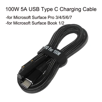 100W 5A USB Type C Snel Opladen Kabel voor Microsoft Surface Pro 3 4 5 6 7 Usb-C-Dc Converter voor Microsoft Surface Boek