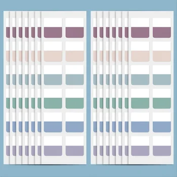 10 Vellen Sticky Index Tabs Gekleurd Boek Kleverige Lipjes voor Notebooks Pagina Tabbladen voor Notebooks Bestand Indeling