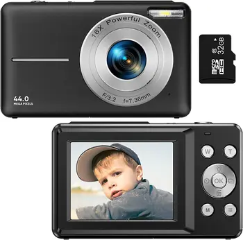 Kinderen Draagbare Digitale Camera 44 Miljoen High-definition Pixel Point-en-shoot Camera Vlog Schieten Tool USB Opladen
