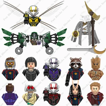 Nieuwe Marvel Superhelden Poppen Ant-Man en Wasp Mini Actie Figuur bouwsteen Bakstenen Avengers Film, Model, Accessoires, Speelgoed