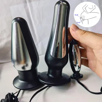 Hot!Elektrische Schok Anaal Butt Plug Anus, Vagina Uitbreiden Dildo Vibrator voor Vrouwen, Mannen, E-stim Prostaat Massage Bdsm Speelgoed op een Paar Sex