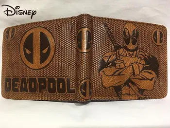 Disney Marvel Pu Lederen Avengers Captain America Deadpool Portemonnee High School Student Portemonnee Cadeau Jongen